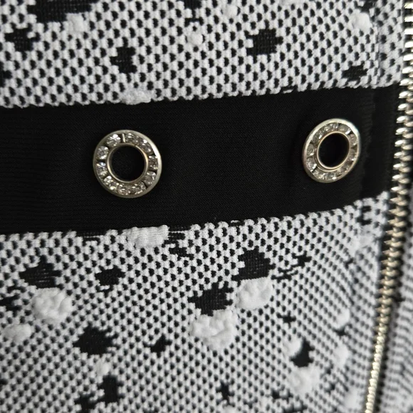 Joseph Ribkoff Black Eyelet Accent Jacket - Picture 7 of 14